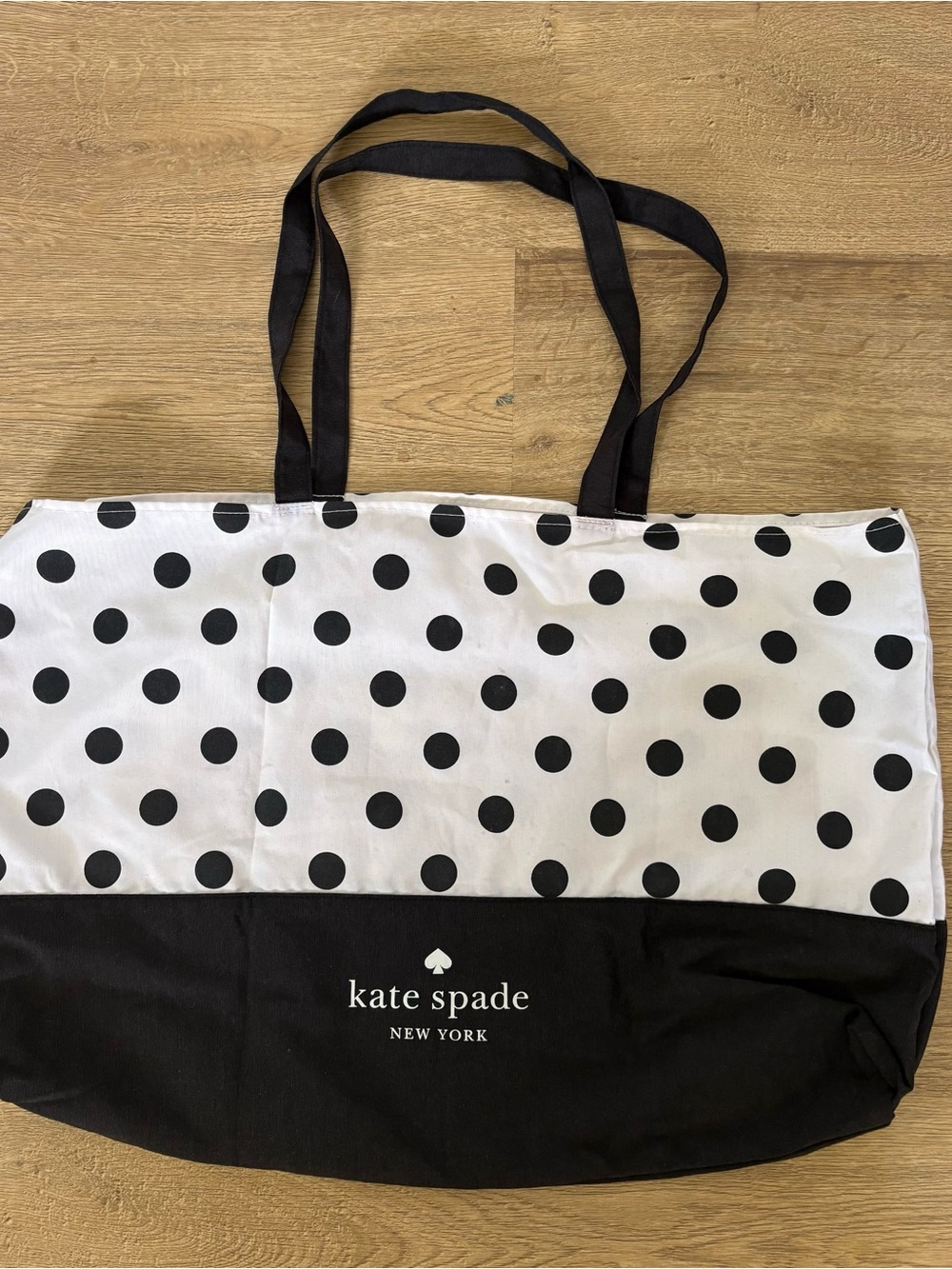 kate spade Black and White Polka Tote - Picture 1 of 5